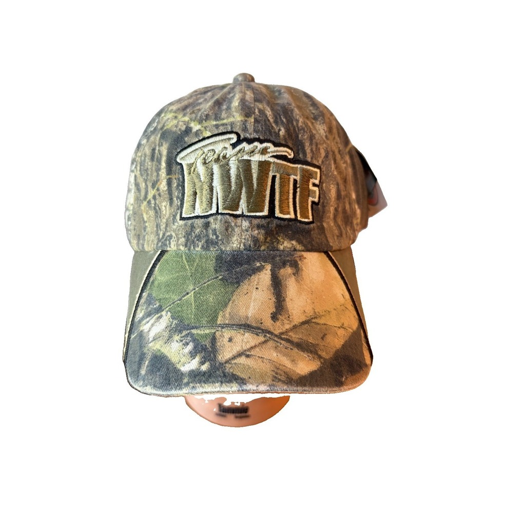 VTG 00s NWTF Camo Snapback Hat Mossy Oak Camo Wild Turkey Federation New W/ Tags